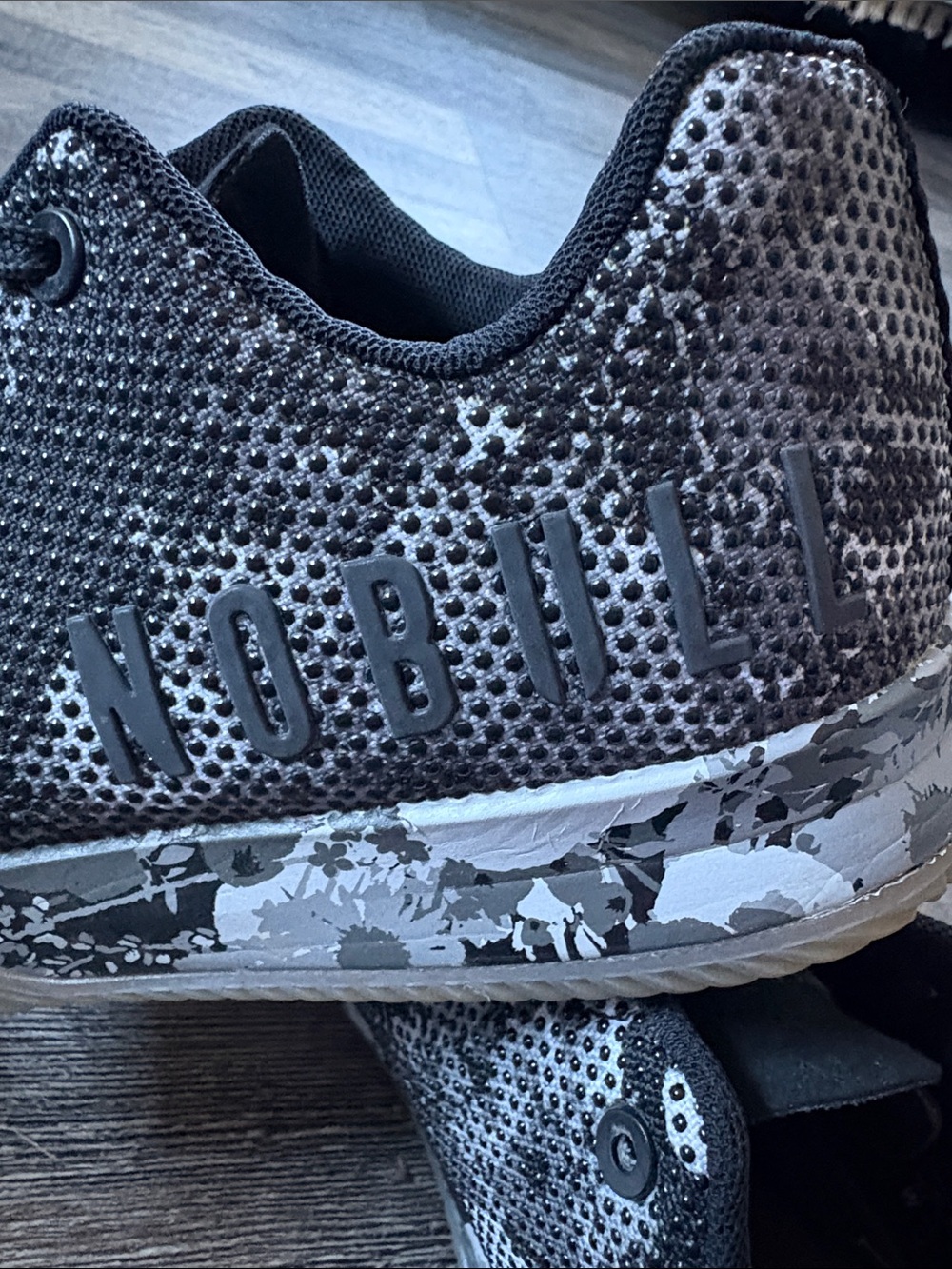 NOBULL Black and White Knit Training Shoes - Picture 6 of 11